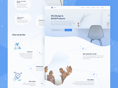 Landing Page Design for Software Development Company