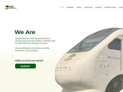 Nigerian Railway Landing Page