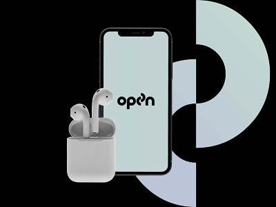 Open | Music Streaming Software branding design illustration logo open music ui