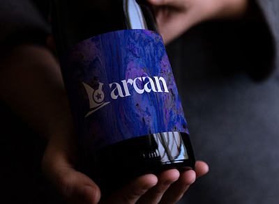 Arcan Winery branding design illustration