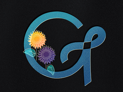 G is for Girasoles 36daysoftype font g handlettering ipad pro letter lettering procreate typography