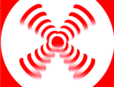 SPOTLIGHT_RED artwork branding circles concept dagg design fluid logo music opacity red vector vortex wave