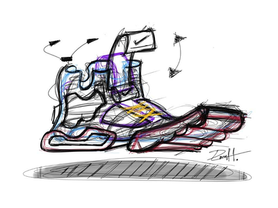 _nike_Futuristic_sneaker_sketch