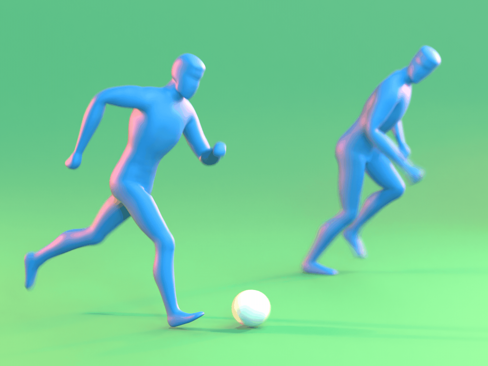 Dribbbling 3d animation blender blender3d dribble football run cycle