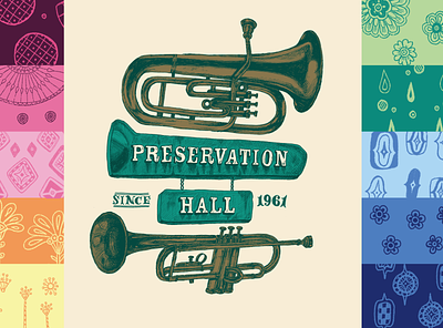 Preservation Hall Jazz Band branding branding design design illustration jazz music music festival new orleans preservation hall preservation hall jazz band
