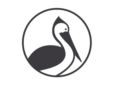 Pelican bird church icon illustration pelican