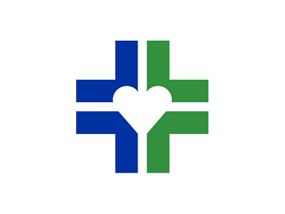 Hospital Symbol blue branding christian cross faith green healthcare heart hospital logo