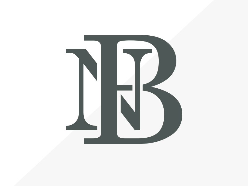 N b. Монограмма БН. BN логотип. Вензель БН. Буква BN.