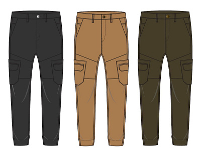 Pants in three different colors