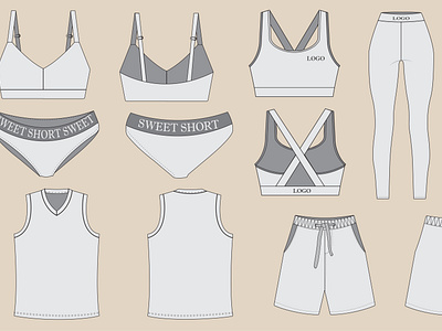 Technical flat sketch and tech pack design for any type of Women Clothing