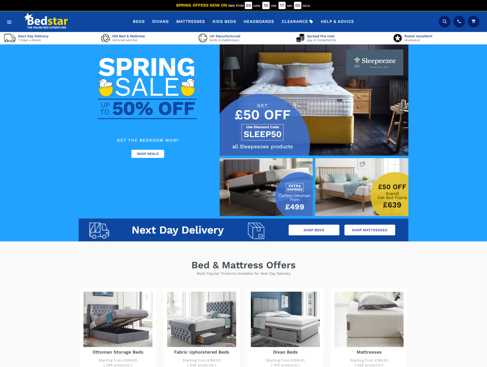 Bedstar.co.uk by Kamal Gusain on Dribbble