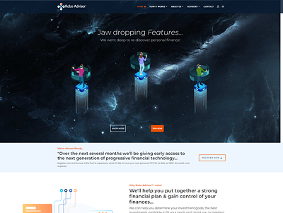 RoboAdvisor Fintech front-end design css html responsive ui