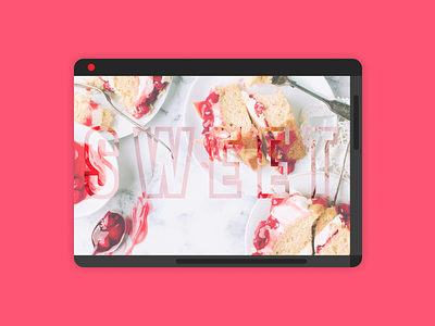 Sweet — Challenge 1/7 bakery cake design food mac os nav navigation simple sweet sweet tooth sweets sweety ui web