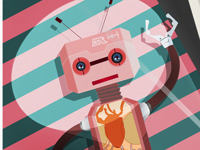 Dying Live Robot darwing design illustration illustrator