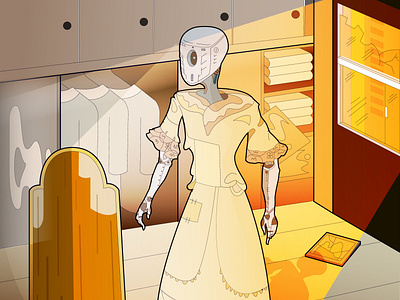 Robot Find Himself A Dress