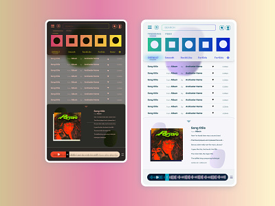 DailyUI 8/100 Music Player app dailyui design music musicplayer player ui uiux user interface web webapp