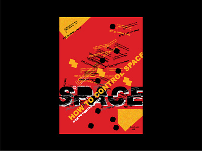 How To Control Space | Typography Poster | Red everydayposter graphic design poster typography typographyposter