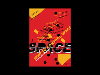 How To Control Space | Typography Poster | Red