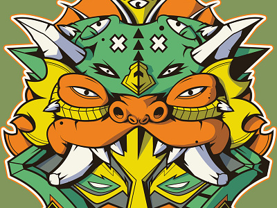 Dragon Mask dragon illustration mask