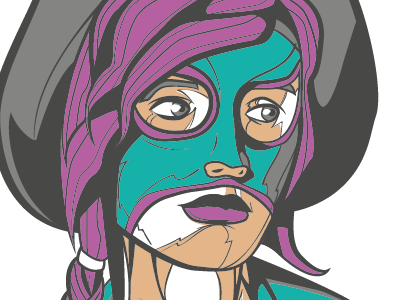 Lucha lady hipster