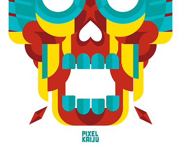 Vector Skull abstract flat flat design skull vector