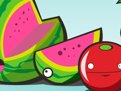 Fruit characters characters illustrations pixelkaiju
