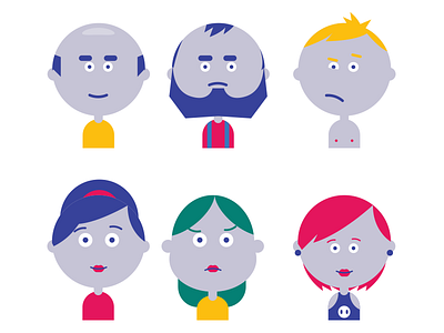 Characters characters flat human people vector