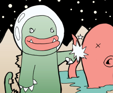 Godzilla happier on Mars apparel character design illustration pixelkaiju t shirt