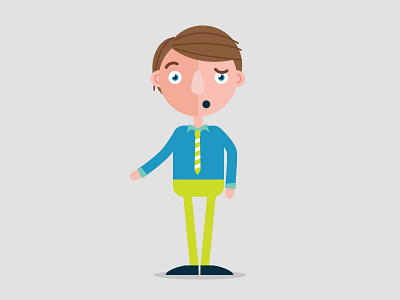 Flat character design animation character design flat character human vector