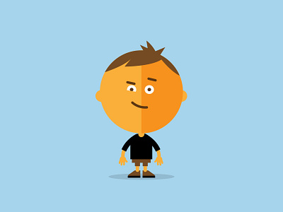 Flat character design animation character design flat character human vector