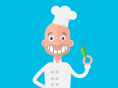 Chef characters flat human people vector