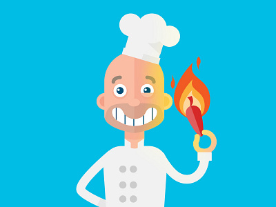 Chef characters flat human people vector