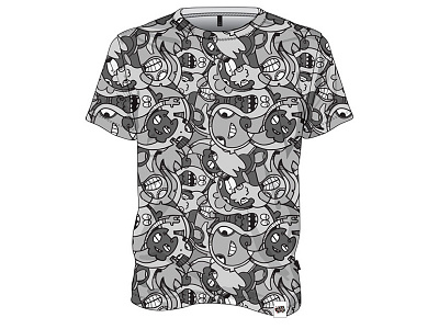 Shirt Pattern test abstract character design creatures monsters pattern