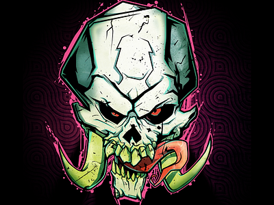 Skull illustration dark illustration skull vector