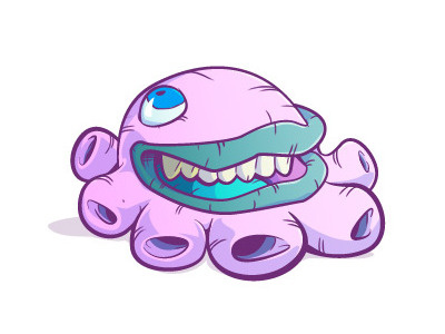 Chomptopus characters illustration pixelkaiju