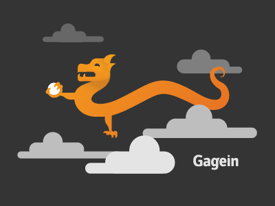 GageIn Decal chinese dragon clouds dragon illustration