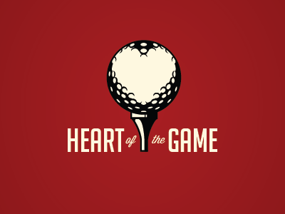 Heart of the Game branding golf logo sports