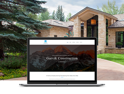 Garvik Construction Website Design & Branding branding design logo ui ux web website