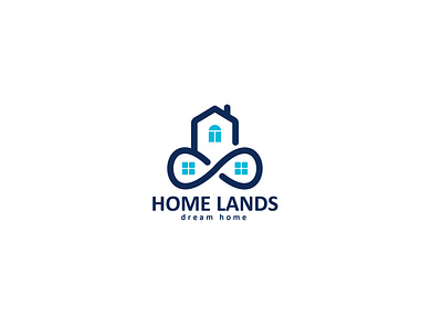 Homelands property logo design illustration logo