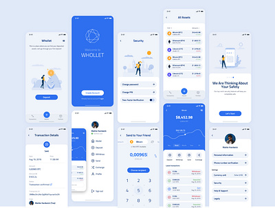 Whollet APP design illustration ui ux