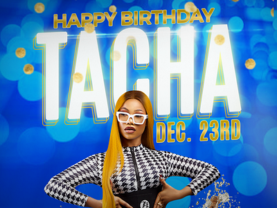 Tacha Birthday flyer