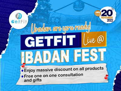 Ibadan Fest branding graphic design illustration