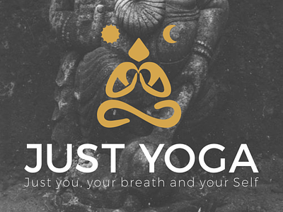 Just yoga logo brand branding design illustration logo logo design minimalistic vector website yoga