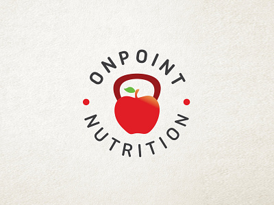 On Point applle health logo logo design nutrition point