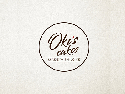 Oki S Cakes cake logo cakes logo hearth logo love sweet