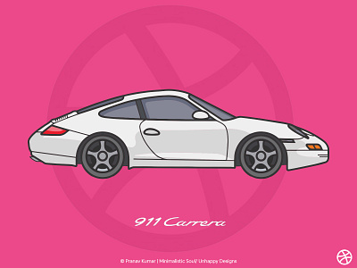 Porsche 911 Tribute brand identity illustration porsche