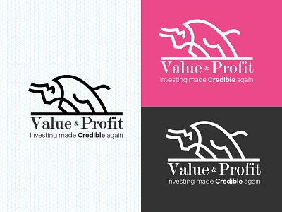 Valu& Profit Logo brand identity branding design illustration logo logo design