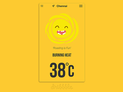 Weather App Ui app ui first shot material design ui design weather