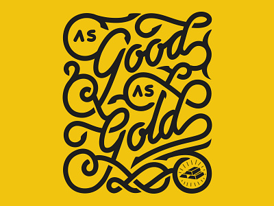 As Good As Gold hand lettering lettering typography