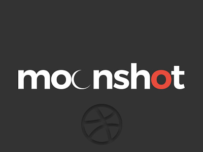 Moonshot branding design logo design negative space